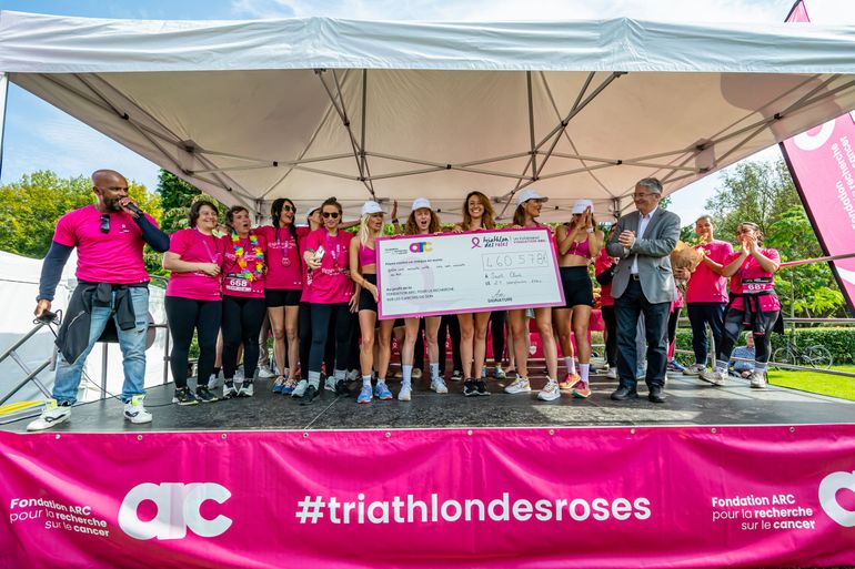 Triathlon des Roses collecte 2024