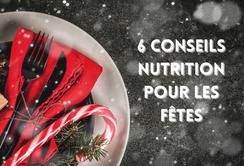 6 conseils nutrition pour les fêtes et assiette avec décor de fêtes