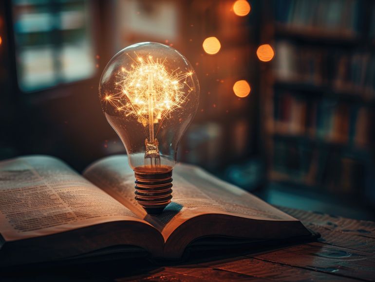 Ampoule scintillante symbolisant les solutions innovantes proposées par Phosphore Santé pour la formation des chargés de l’information promotionnelle du médicament